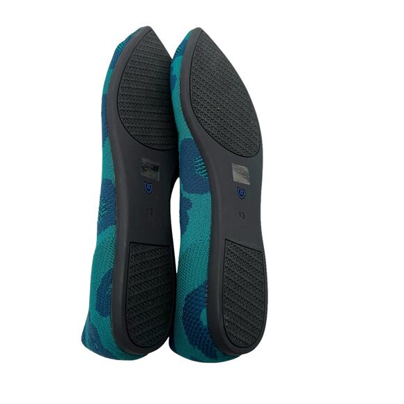 Rothy's The Point in Water Poppy Flats Women’s Size 13‎ - Picture 10 of 12